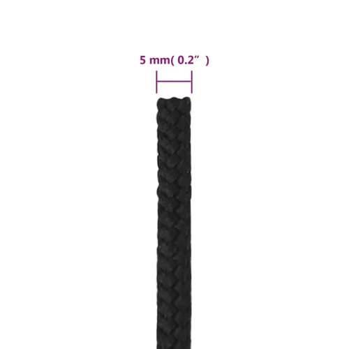 Brodski konop tamnocrni 5 mm 500 m od polipropilena - Crna 1 500 m 5 mm Cijena