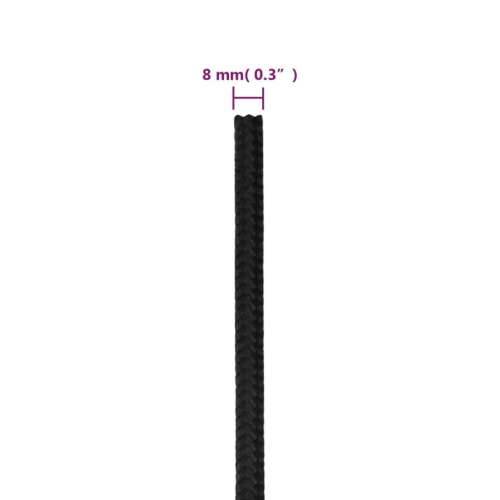 Brodski konop tamnocrni 8 mm 50 m od polipropilena - Crna 1 50 m 8 mm Cijena