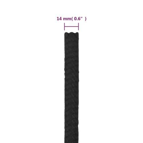Brodski konop tamnocrni 14 mm 250 m od polipropilena - Crna 1 250 m 14 mm Cijena