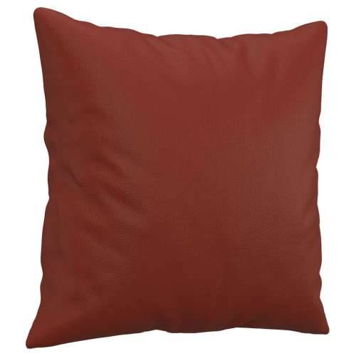 Ukrasni jastuci 2 kom crvena boja vina 40x40 cm od umjetne kože - boja crnog vina 1 Cijena