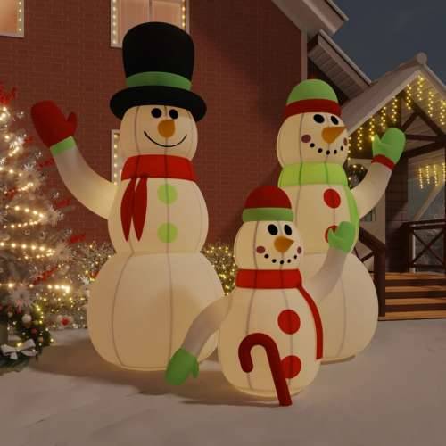 Obitelj snjegovića na napuhavanje s LED svjetlima 500 cm Cijena