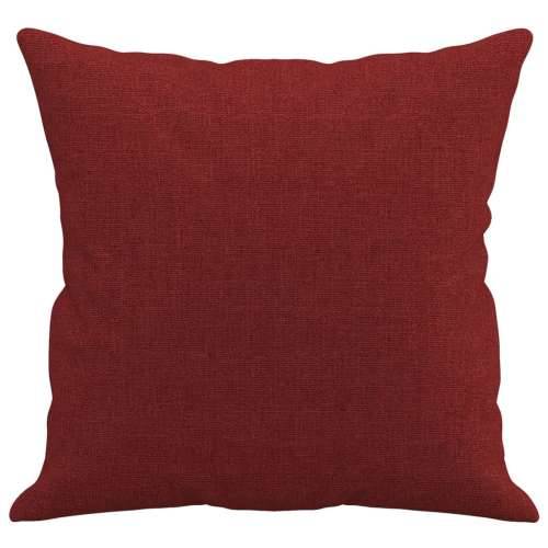 Ukrasni jastuci 2 kom crvena boja vina 40 x 40 cm od tkanine Cijena