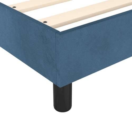 Box spring krevet s madracem tamnoplavi 80 x 200 cm baršunasti Cijena