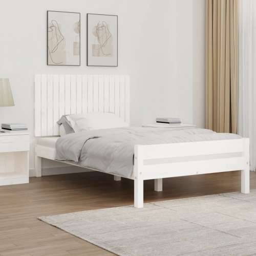 Zidno uzglavlje bijelo 108 x 3 x 60 cm od masivne borovine - Bijela 108 x 60 cm 1 Cijena