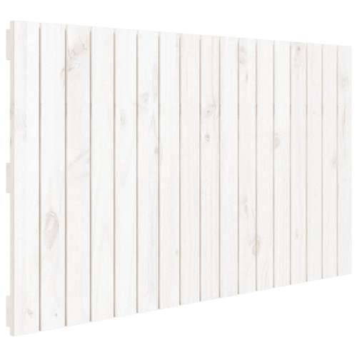Zidno uzglavlje bijelo 108 x 3 x 60 cm od masivne borovine - Bijela 108 x 60 cm 1 Cijena