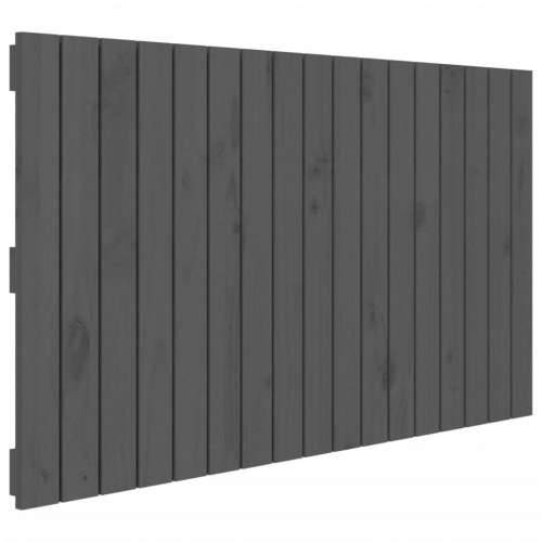 Zidno uzglavlje sivo 108 x 3 x 60 cm od masivne borovine - Siva 108 x 60 cm 1 Cijena