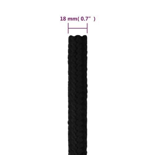 Radno uže crno 18 mm 25 m poliestersko Cijena