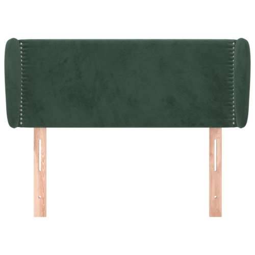 Uzglavlje s ušima tamnozeleno 103x23x78/88 cm baršunasto - Tamnozelena 103 x 23 x 78/88 cm 1 Cijena