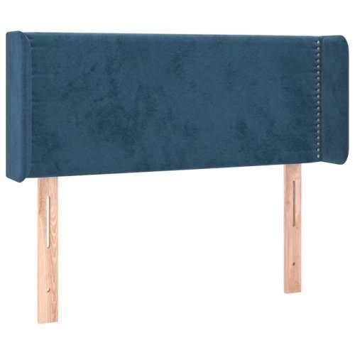 Uzglavlje s ušima tamnoplavo 103x16x78/88 cm baršunasto - Tamno plava 103 x 16 x 78/88 cm 1 Cijena