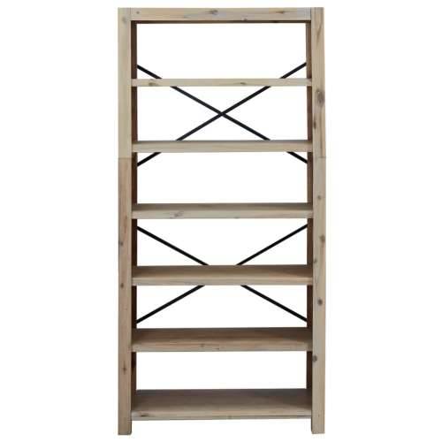 Polica za knjige sa 6 razina 80x30x170 cm masivno drvo bagrema - 1 170 cm Cijena