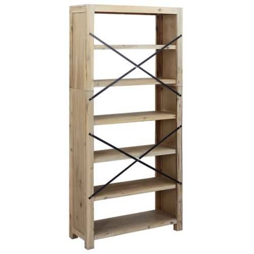Polica za knjige sa 6 razina 80x30x170 cm masivno drvo bagrema - 1 170 cm Cijena