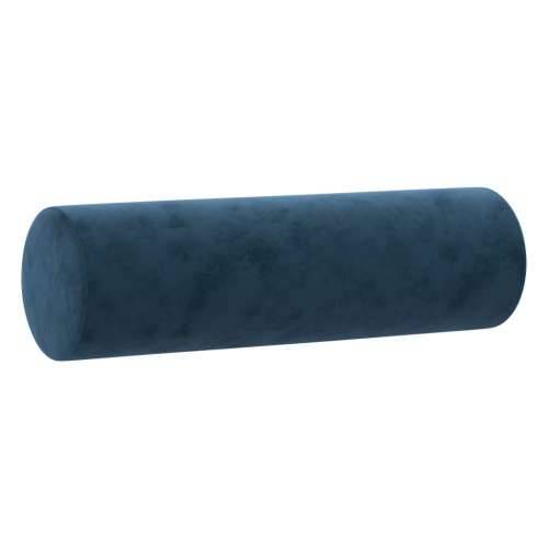 Ukrasni jastuci 2 kom modri Ø 15 x 50 cm baršunasti Cijena