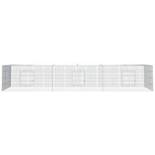Kavez za zečeve s 3 panela 325x109x54 cm od pocinčanog željeza - 325 x 109 x 54 cm Cijena