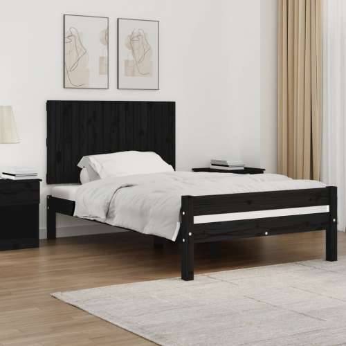 Zidno uzglavlje crni 108 x 3 x 60 cm od masivne borovine - Crna 108 x 60 cm 1 Cijena