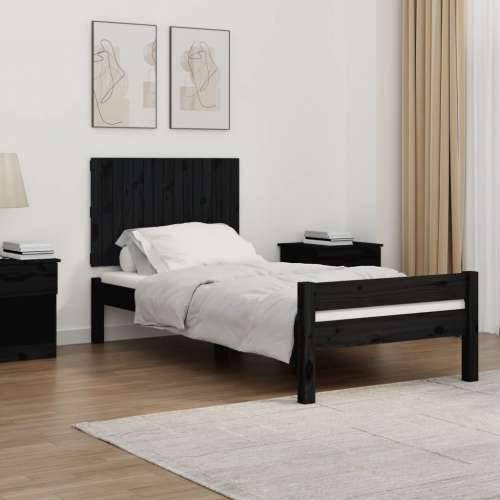 Zidno uzglavlje 95,5x3x60 cm od masivne borovine - Crna 95.5 x 60 cm 1 Cijena