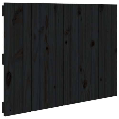 Zidno uzglavlje 95,5x3x60 cm od masivne borovine - Crna 95.5 x 60 cm 1 Cijena