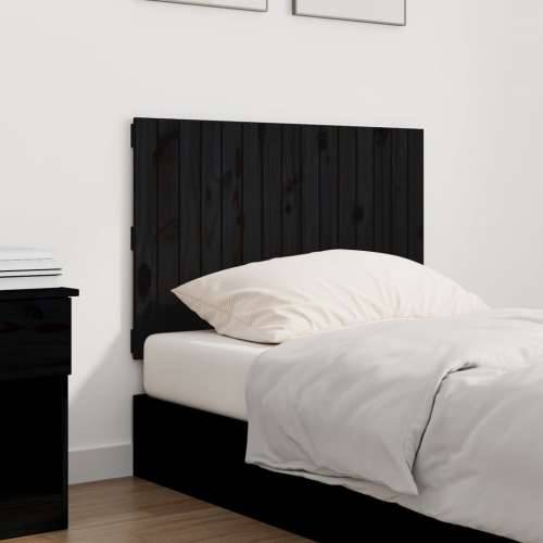 Zidno uzglavlje 95,5x3x60 cm od masivne borovine - Crna 95.5 x 60 cm 1 Cijena