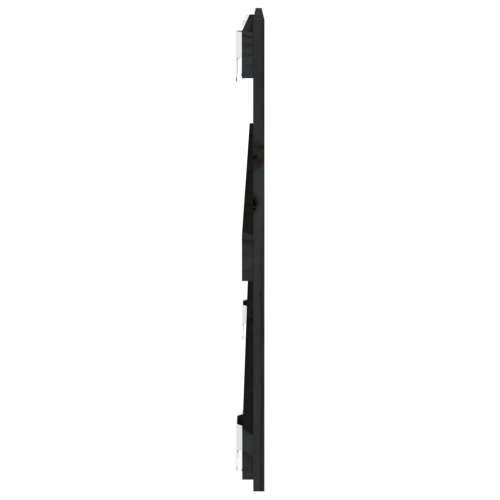 Uzglavlje za krevet Crno 127,5x3x60 cm od masivne borovine - Crna 127.5 x 60 cm 1 Cijena