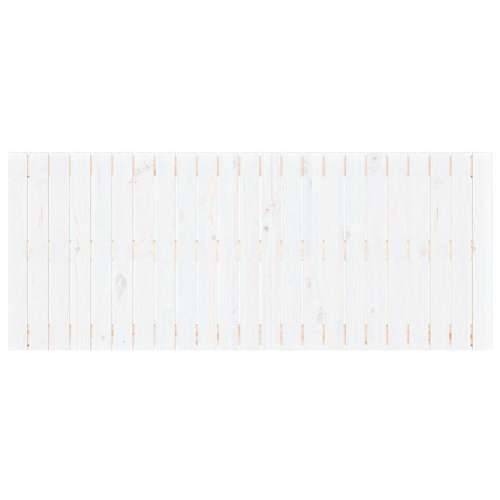 Zidno uzglavlje bijelo 147x3x60 cm od masivne borovine - Bijela 147 x 60 cm 1 Cijena
