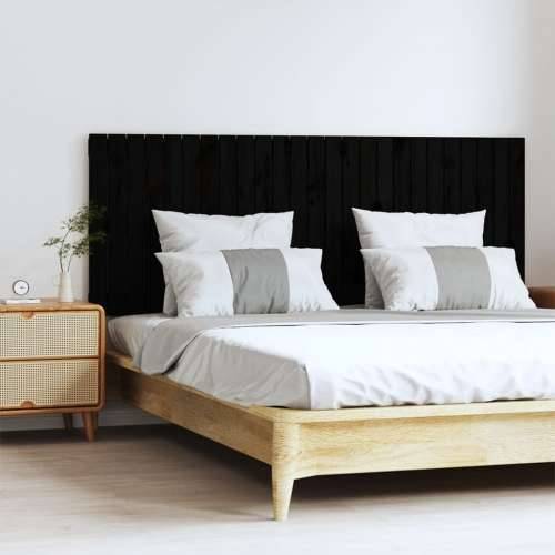 Uzglavlje za krevet Crno 159,5x3x60 cm od masivne borovine - Crna 159.5 x 60 cm 1 Cijena