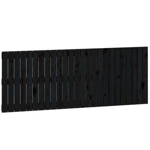 Uzglavlje za krevet Crno 159,5x3x60 cm od masivne borovine - Crna 159.5 x 60 cm 1 Cijena