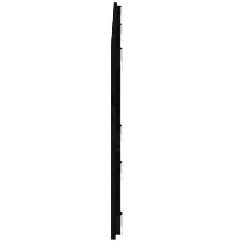 Uzglavlje za krevet Crno 159,5x3x60 cm od masivne borovine - Crna 159.5 x 60 cm 1 Cijena
