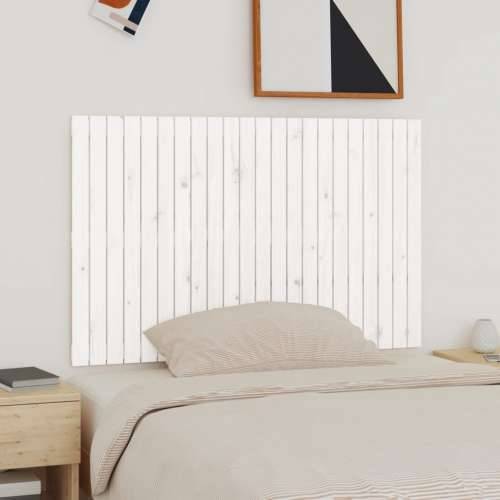 Zidno uzglavlje bijelo 140x3x90 cm od masivne borovine - Bijela 140 x 90 cm 1 Cijena