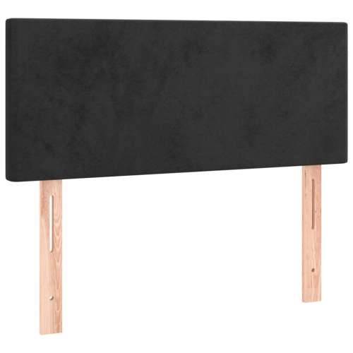 Box spring krevet s madracem crni 90x190 cm baršunasti - Crna 90 x 190 cm Gladak dizajn Cijena