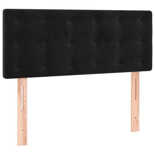 Box spring krevet s madracem crni 90x190 cm baršunasti - Crna 90 x 190 cm gumbi Cijena