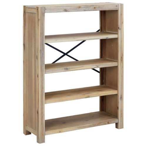 Polica za knjige s 4 razine 80x30x170 cm masivno bagremovo drvo Cijena
