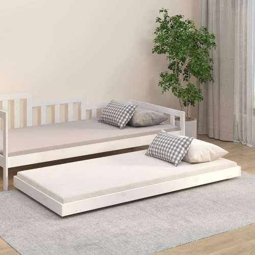 Okvir za krevet bijeli 90 x 190 cm od masivne borovine