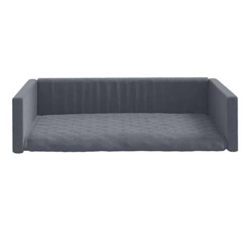 Krevet za pse za prtljažnik sivi 70 x 45 cm s izgledom platna Cijena