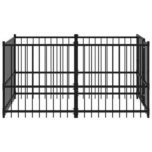 Kavez za pse crni 193,5 x 97 x 100 cm čelični Cijena