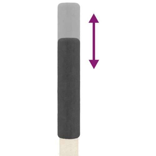 Penjalica za mačke - Kuća za mačke - Grebalica od poda do stropa tamnosiva 263,5 - 289,5 cm - Tamno siva Cijena