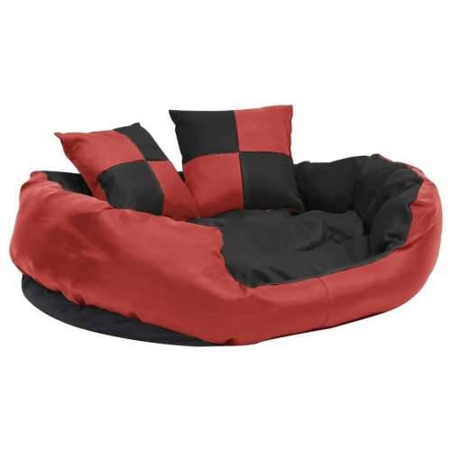 Dvostrani perivi jastuk za pse crveno-crni 85x70x20 cm Cijena