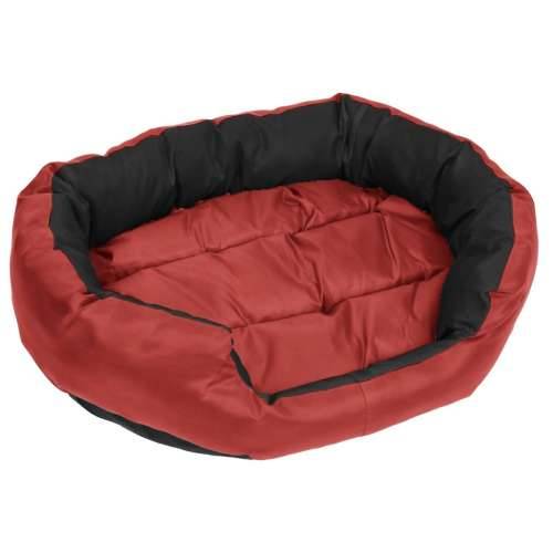 Dvostrani perivi jastuk za pse crveno-crni 85x70x20 cm Cijena