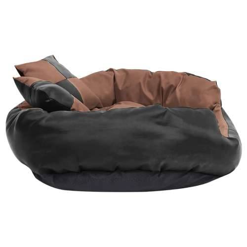 Dvostrani perivi jastuk za pse crno-smeđi 85x70x20 cm Cijena