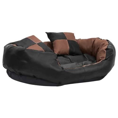 Dvostrani perivi jastuk za pse crno-smeđi 85x70x20 cm Cijena