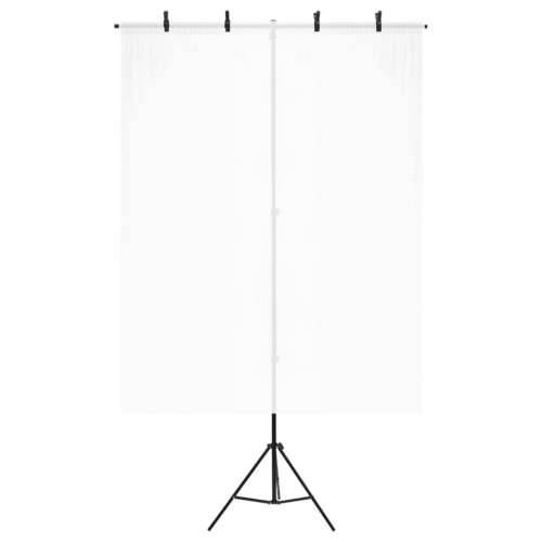 Stalak za pozadinu u obliku slova T crni 151x60x(70-200) cm - 151 x 60 x 200 cm Cijena