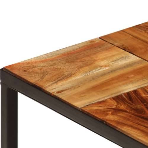 Stolić za kavu 110 x 60 x 40 cm od bagremovog drva i čelika Cijena