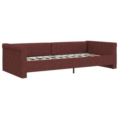 Dnevni ležaj s madracem i USB-om Ljubičasta od tkanine 90x200cm Cijena