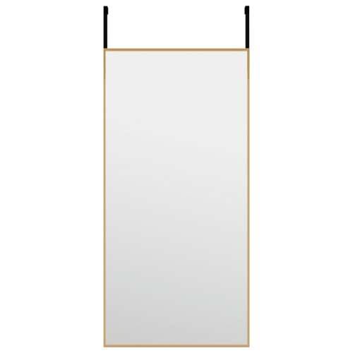 Ogledalo za vrata zlatno 30x60 cm od stakla i aluminija Cijena