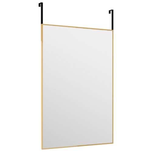 Ogledalo za vrata zlatno 40x60 cm od stakla i aluminija Cijena