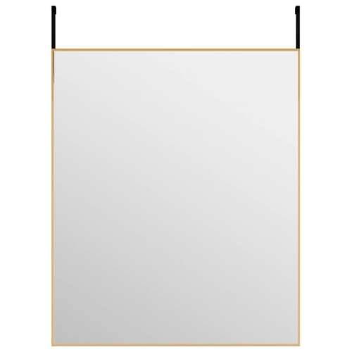 Ogledalo za vrata zlatno 50x60 cm od stakla i aluminija Cijena