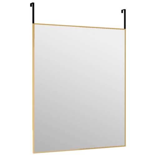 Ogledalo za vrata zlatno 50x60 cm od stakla i aluminija Cijena