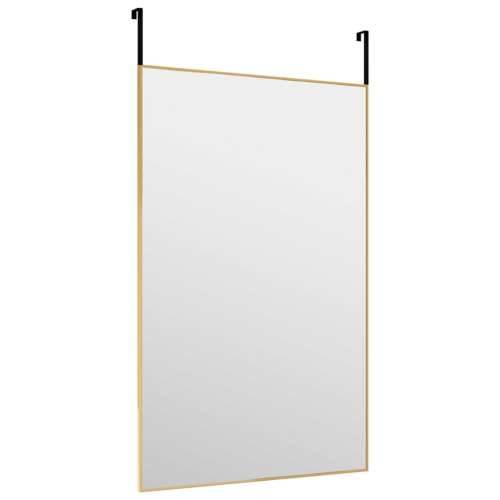 Ogledalo za vrata zlatno 50x80 cm od stakla i aluminija Cijena