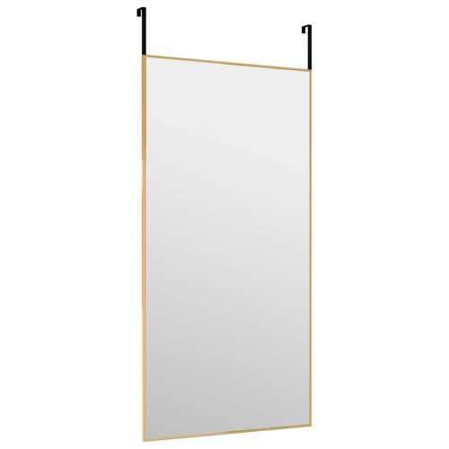 Ogledalo za vrata zlatno 40x80 cm od stakla i aluminija Cijena