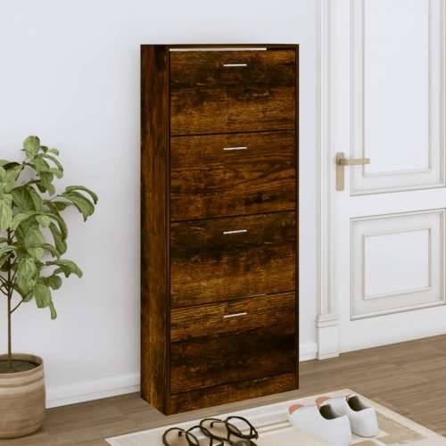 Ormarić za cipele boja hrasta 63x24x147 cm konstruirano drvo - Dimljeni hrast 1 147 cm 63 cm Cijena