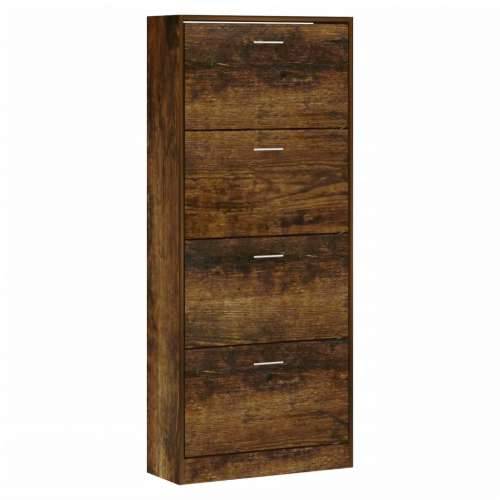 Ormarić za cipele boja hrasta 63x24x147 cm konstruirano drvo - Dimljeni hrast 1 147 cm 63 cm Cijena