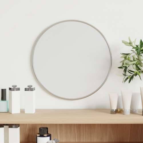 Zidno ogledalo srebrno Ø 30 cm okruglo Cijena